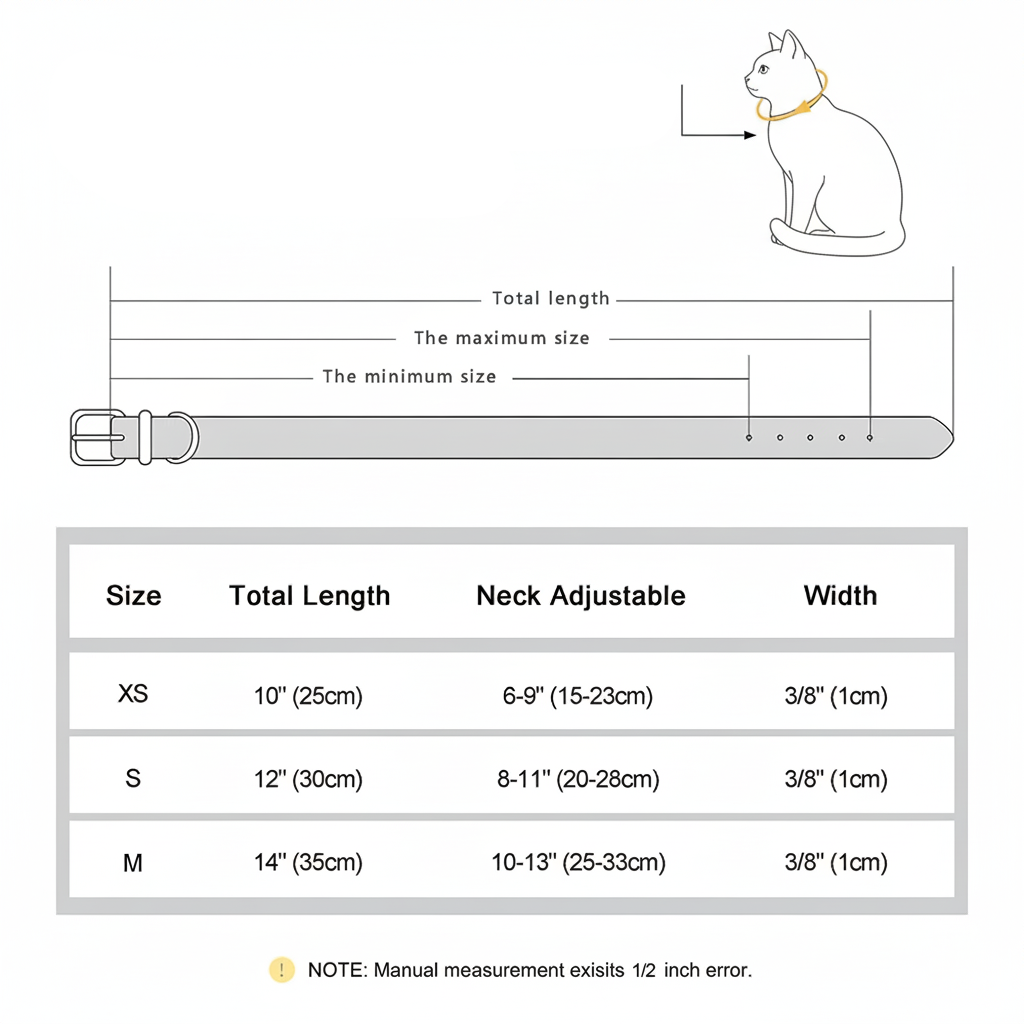 Anti-lost Cat ID Collar Personalized