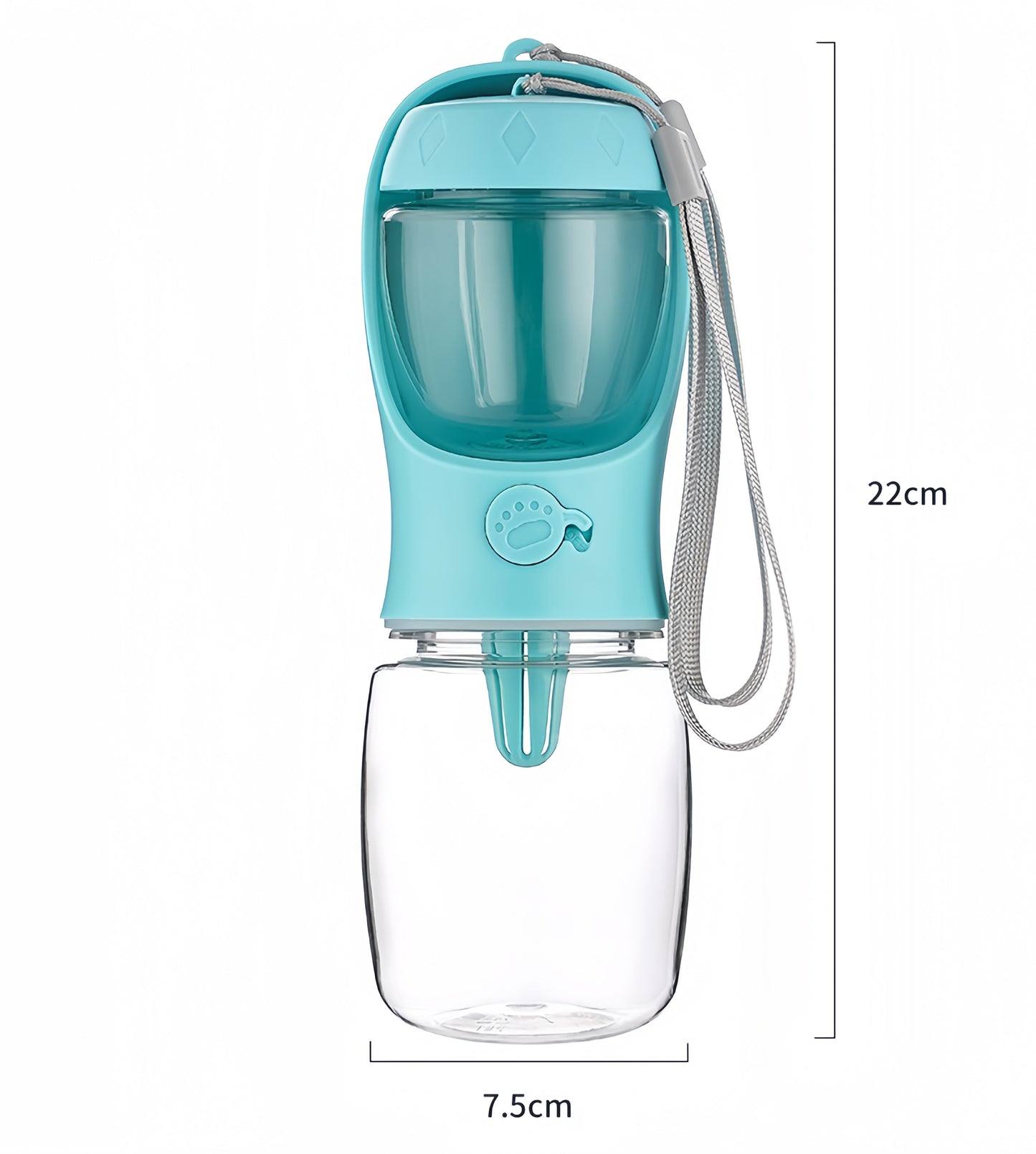 Pet Water Cup Bottle With Food Dispenser