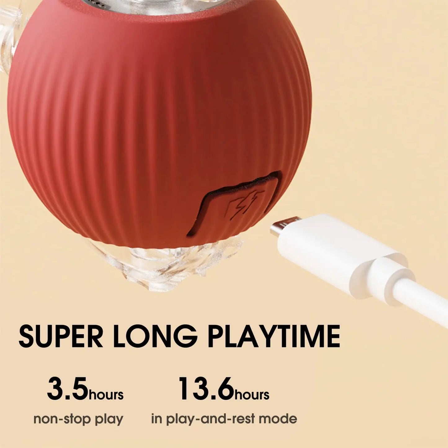 Active Rolling Ball with Tail