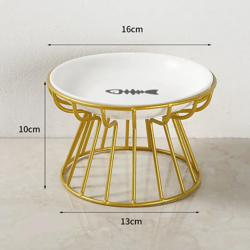 Ceramic Raised Pet Bowl