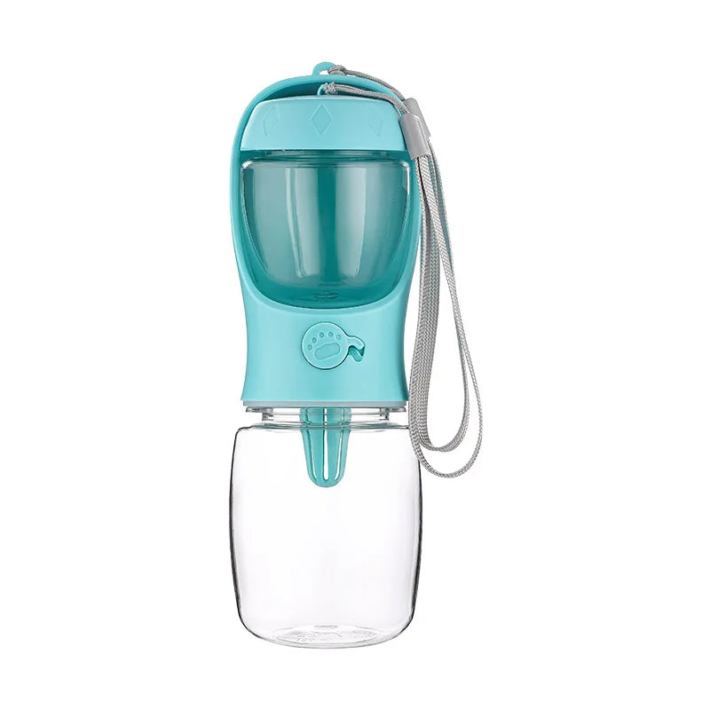 Pet Water Cup Bottle With Food Dispenser
