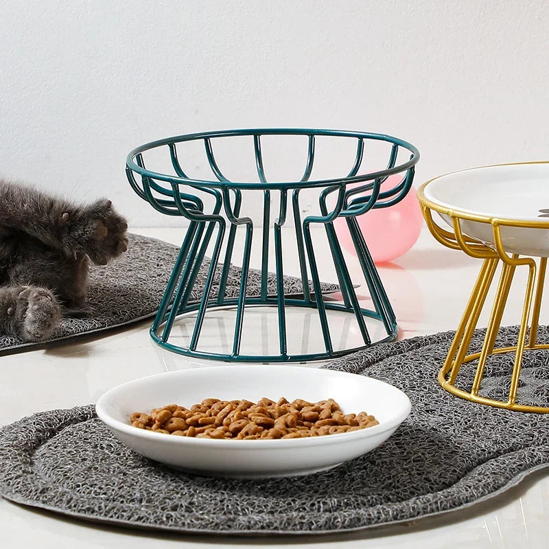 Ceramic Raised Pet Bowl
