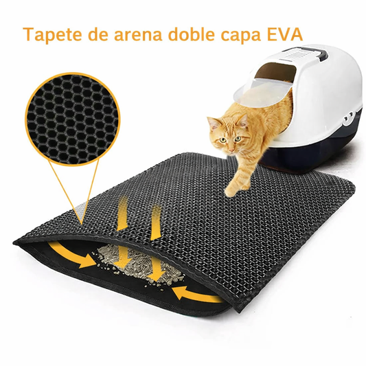 Alfombra Impermeable para Arena de Gatos