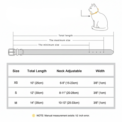 Anti-lost Cat ID Collar Personalized