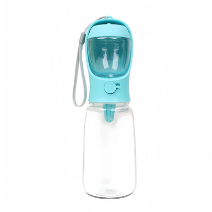 Pet Water Cup Bottle With Food Dispenser
