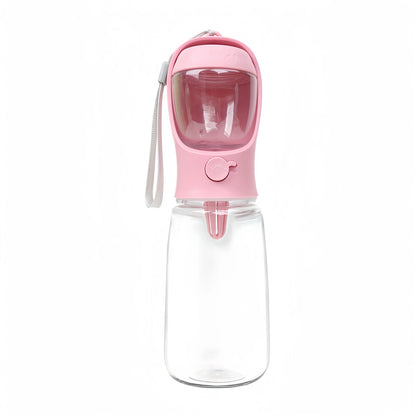Pet Water Cup Bottle With Food Dispenser