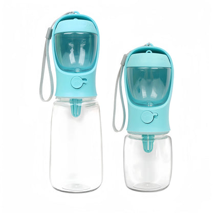 Pet Water Cup Bottle With Food Dispenser