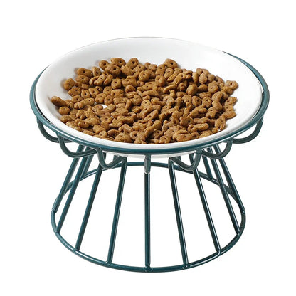 Ceramic Raised Pet Bowl