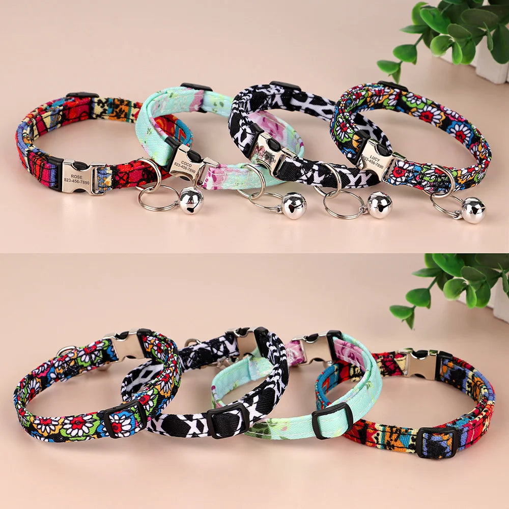 Customizable collar for cats