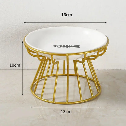 Ceramic Raised Pet Bowl