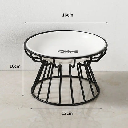 Ceramic Raised Pet Bowl