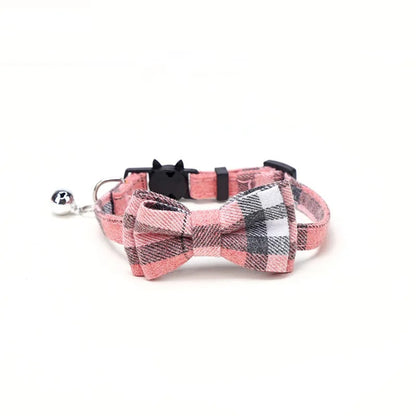 Collar de seguridad para gatos con lazo y cascabel